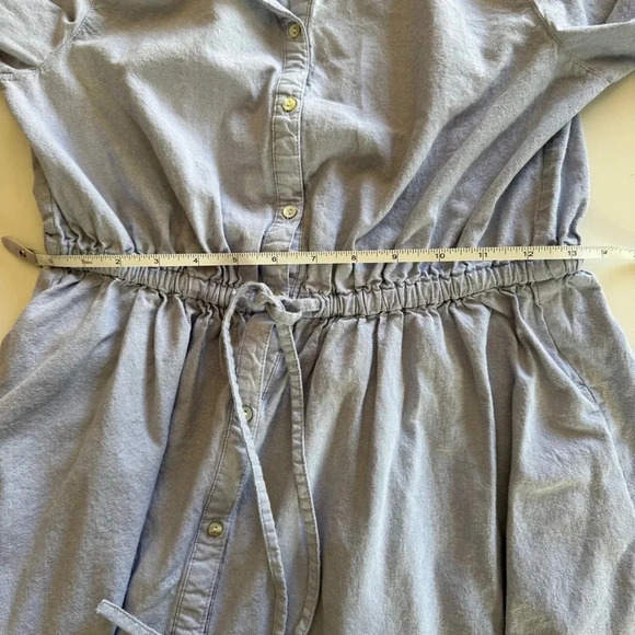 earth music&ecology Red Label- Chambray- Lightweight-Button Up- Dress-Women’s M - Picture 12 of 15